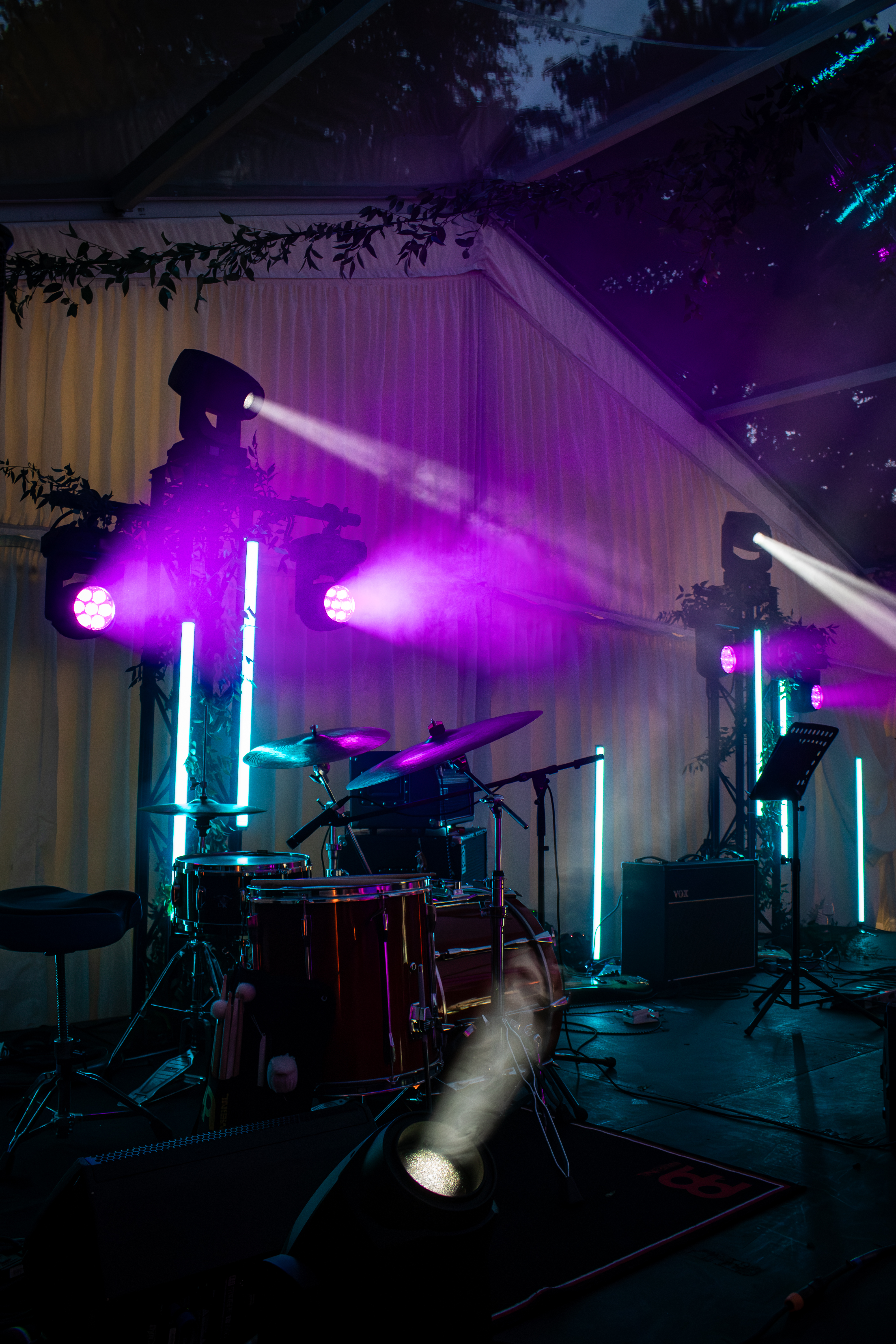 Elegant Wedding Audio & Lighting at Hamswell House